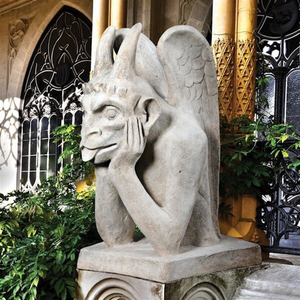 Gothic Spitting Gargoyle Of Notre Dame Statue Large Huge Sculptures